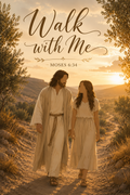 4X6" Walk With Me Faceless Laminated Portrait of Christ