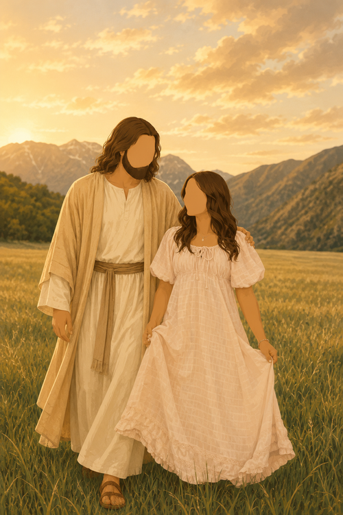 11X14'' Custom Missionary & The Savior Faceless Photo Prints