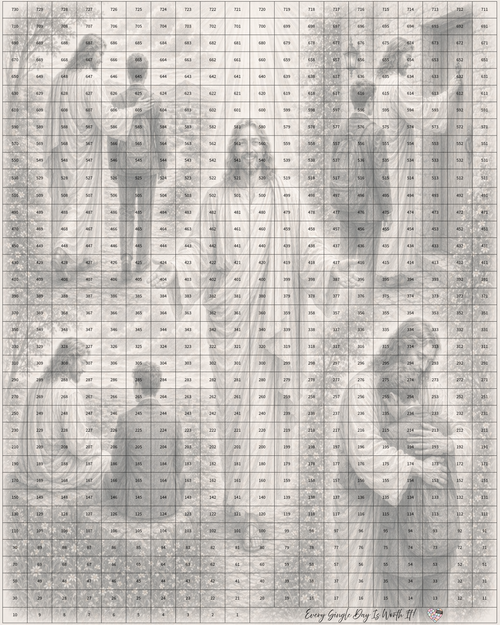 DAILY 17X22" Elder Missionary Mosaic 2-Year Countdown Calendar