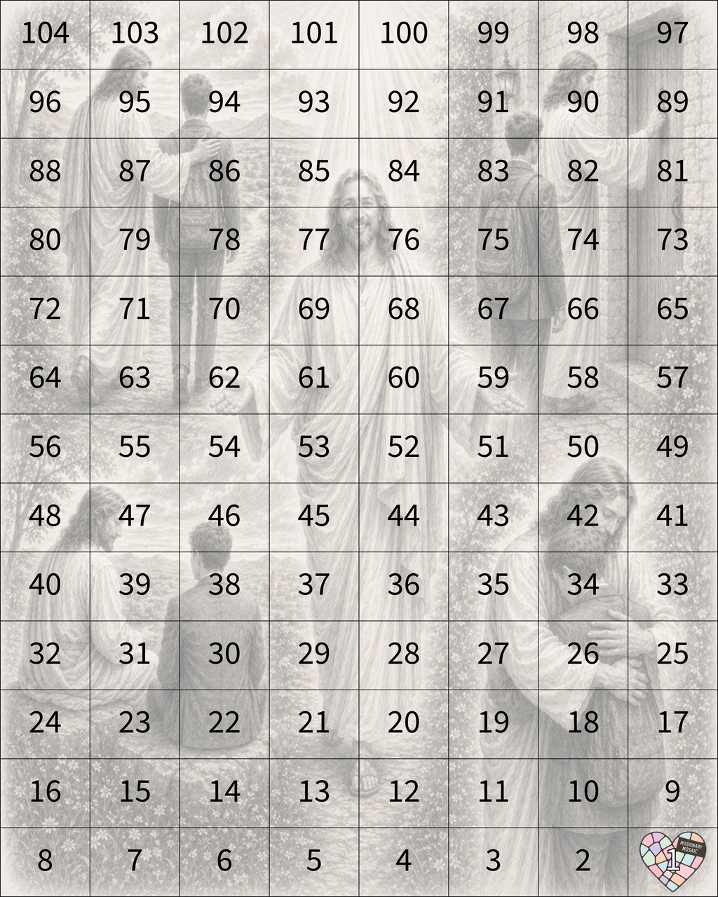 WEEKLY COUPLES PACK- (2) 11X14" Custom Countdown Mosaics