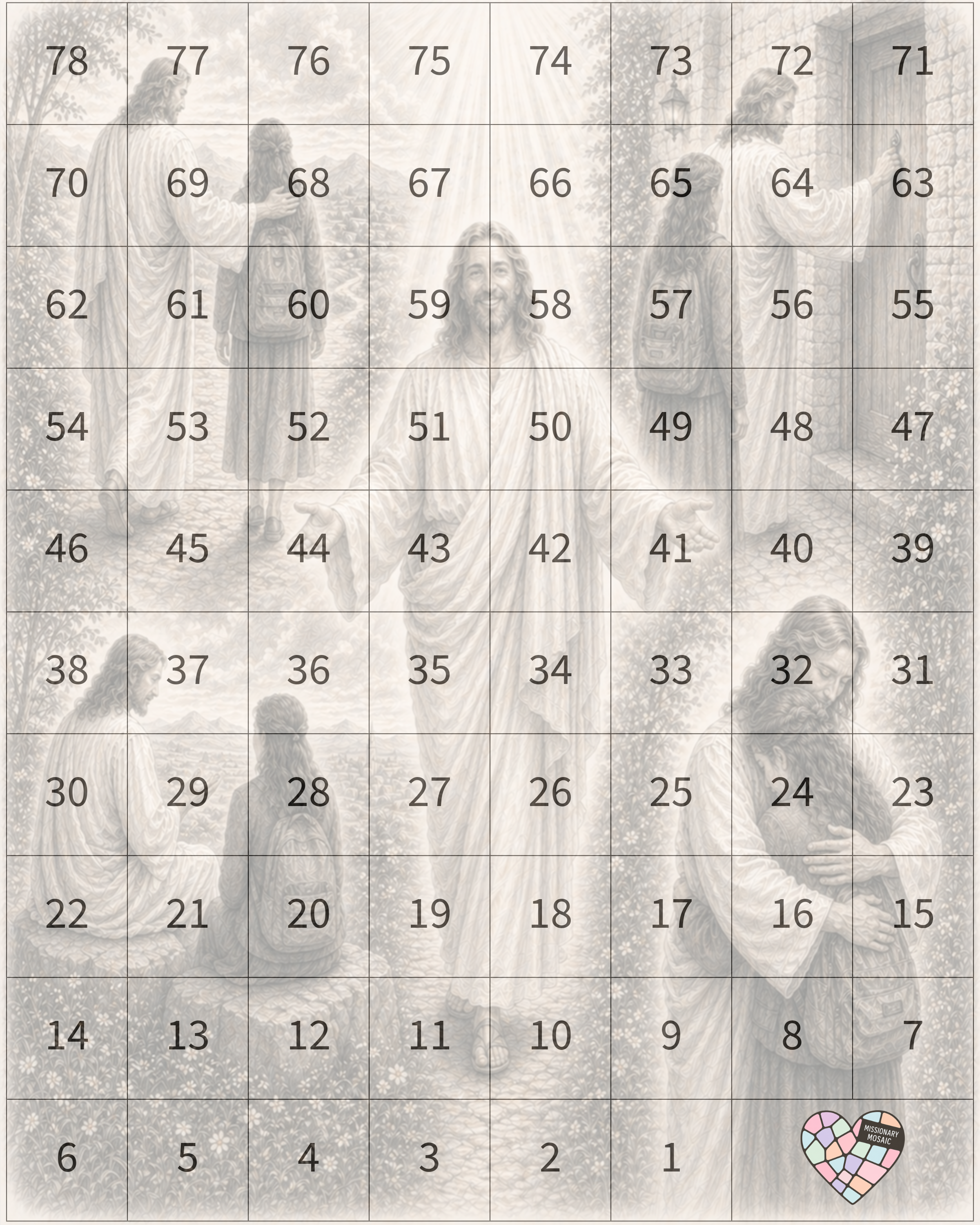 WEEKLY COUPLES PACK- (2) 11X14" Custom Countdown Mosaics
